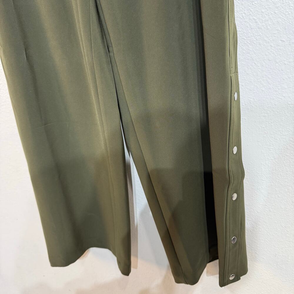 Athleta Olive Green Snap Side Drawstring Pants Sz XS - Picture 6 of 11